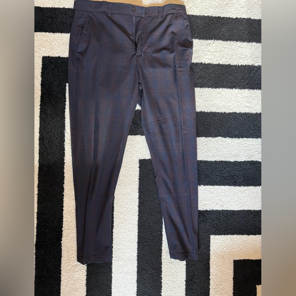 Zara men’s plaid pants, W 32